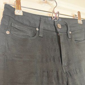 PAIGE - Black Hoxton Ankle Skinny Jeans (Size 25)